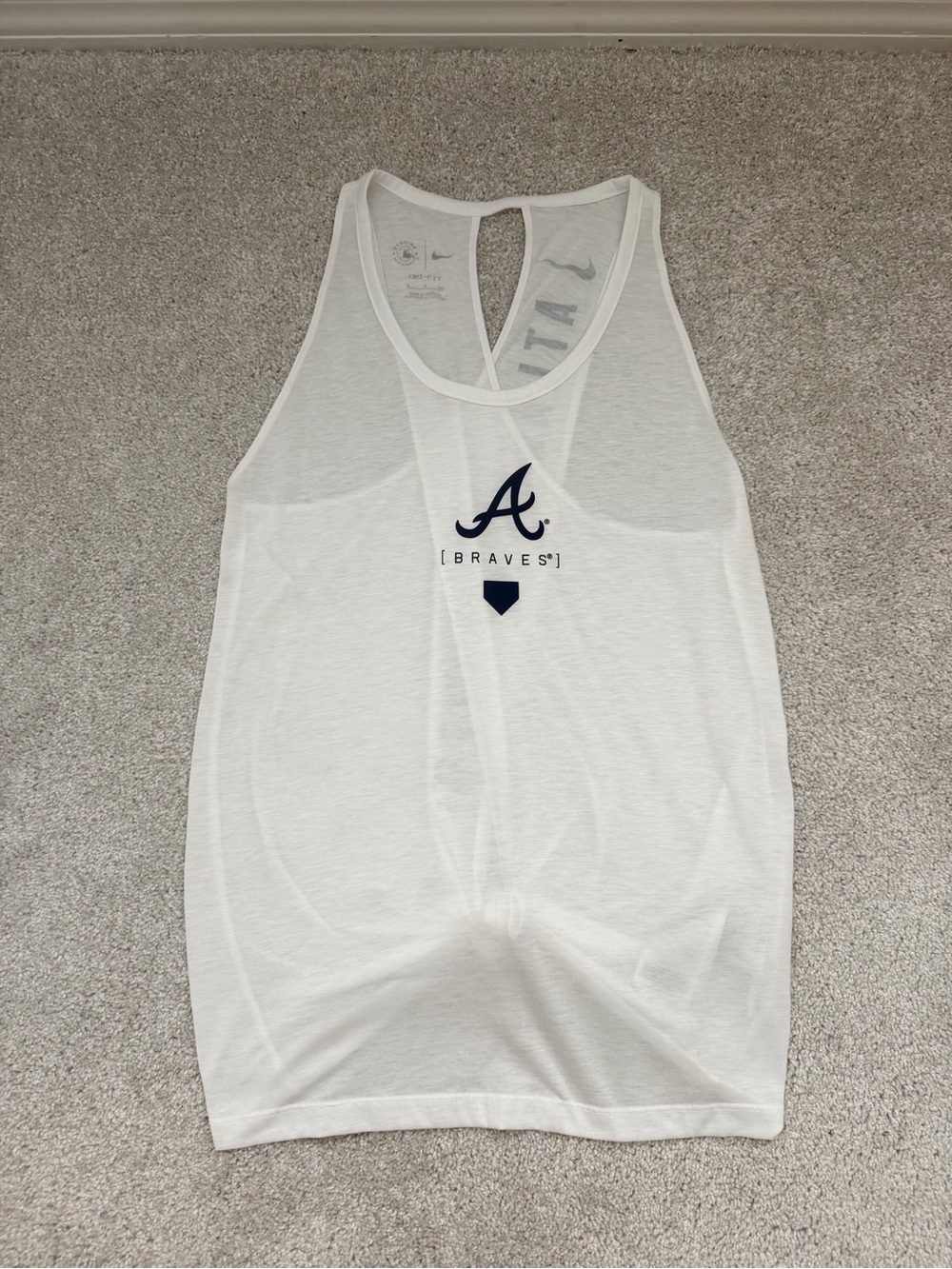 Nike Dri-Fit Atlanta Braves Tank Top, size Small